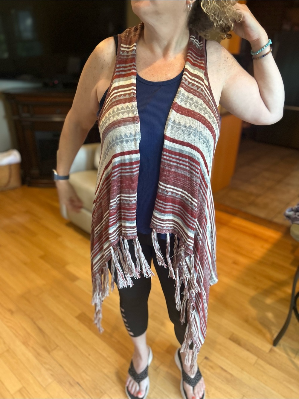 Lightweight Boho Fringe Vest - Picture 5 of 6